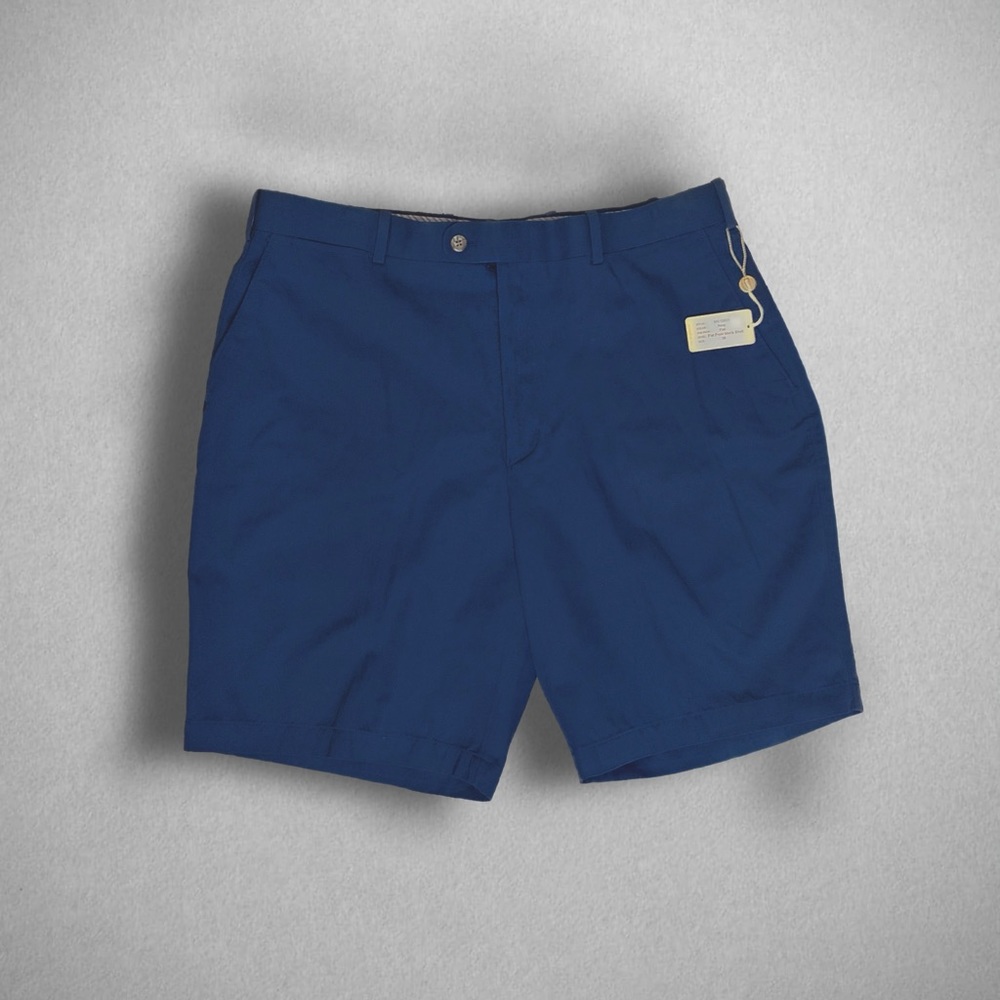 Peter Millar Navy Flat Front Short Size 38